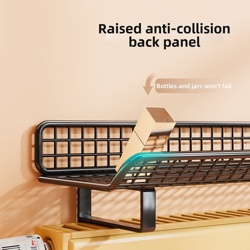 Radiator shelf black white - black, or